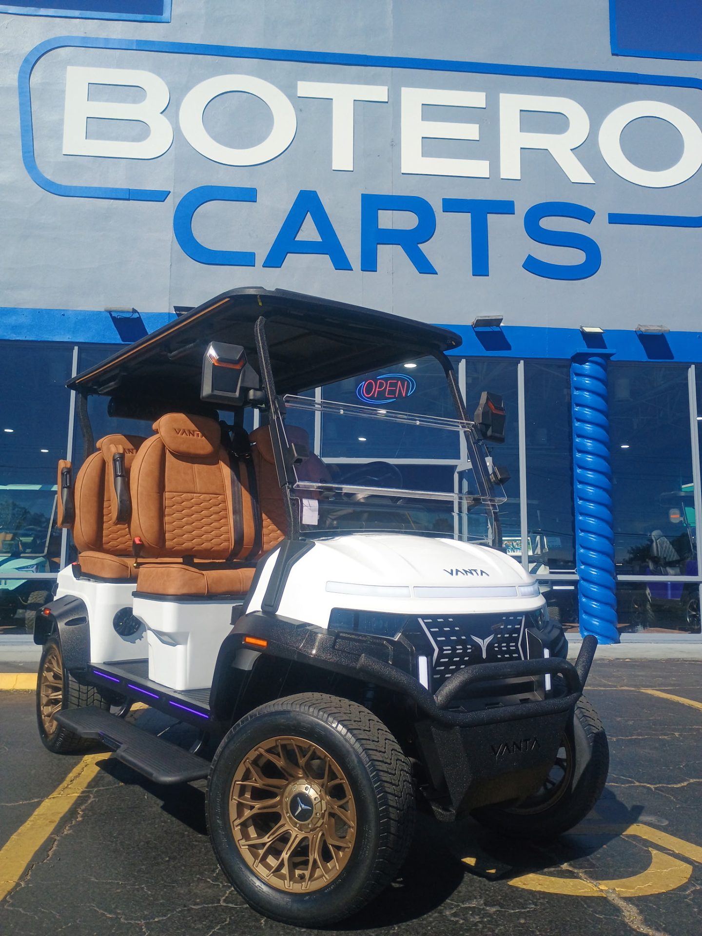 The All New Vanta K4 72 Volt LITHIUM Powered Golf Cart with Dual Touchscreen for Sale - Myrtle Beach, SC
