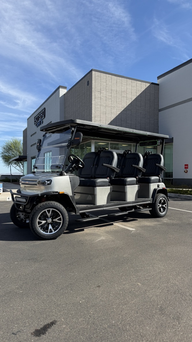 2026 TEKO TRIUMPH 6 Passenger Silver Metallic **LITHIUM** Powered Golf Cart! - 0% FINANCING FOR 48 MONTHS - Mesa