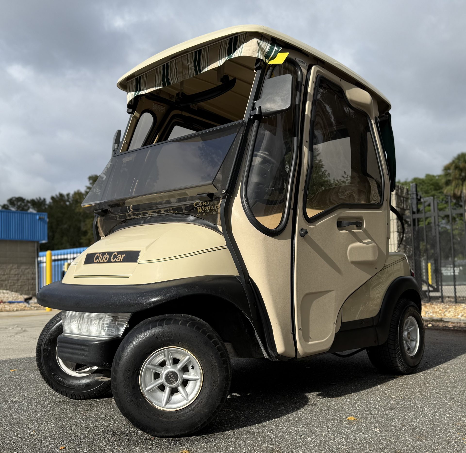 2014 Club Car Precedent Gas Golf Cart | 2-Passenger | Curtis Hard Cab Enclosure