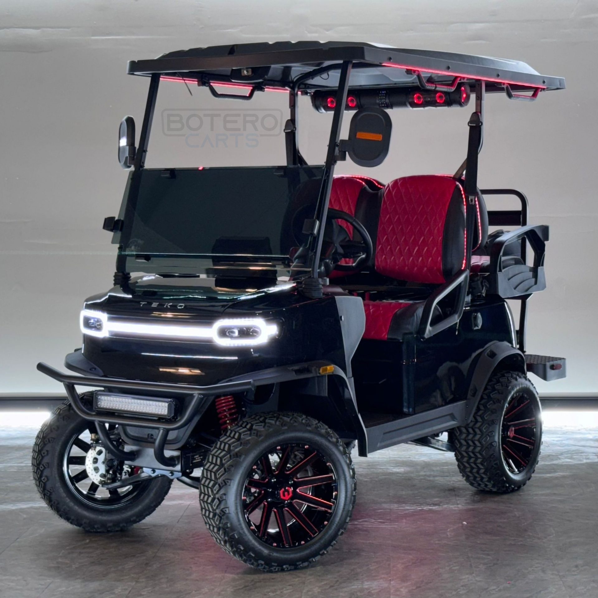 New *Red Reaper* Edition Turbo LITHIUM Golf Cart with Full Custom Premium Sound System!