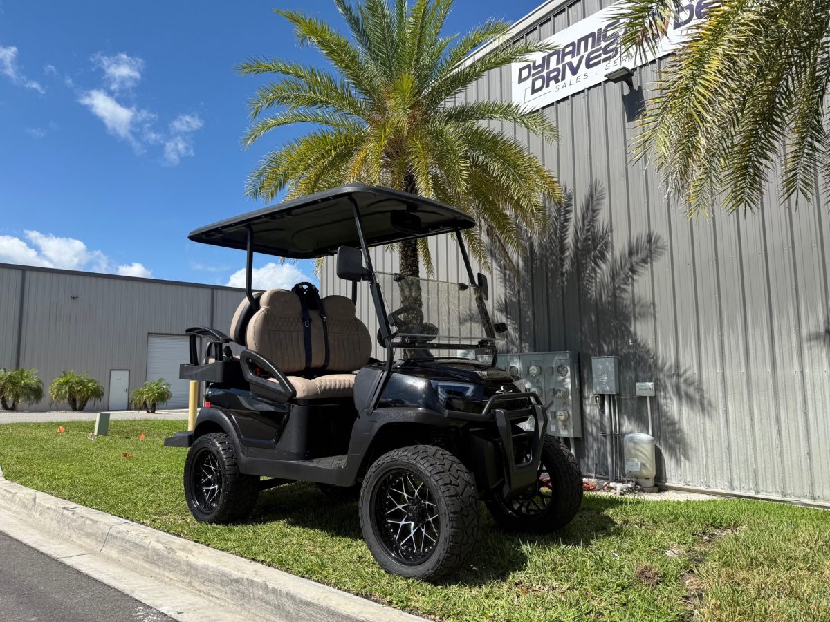 2025 Atlas Golf Cart 4 Passenger Street Legal Black w/Pebble Premium Seats Lithium