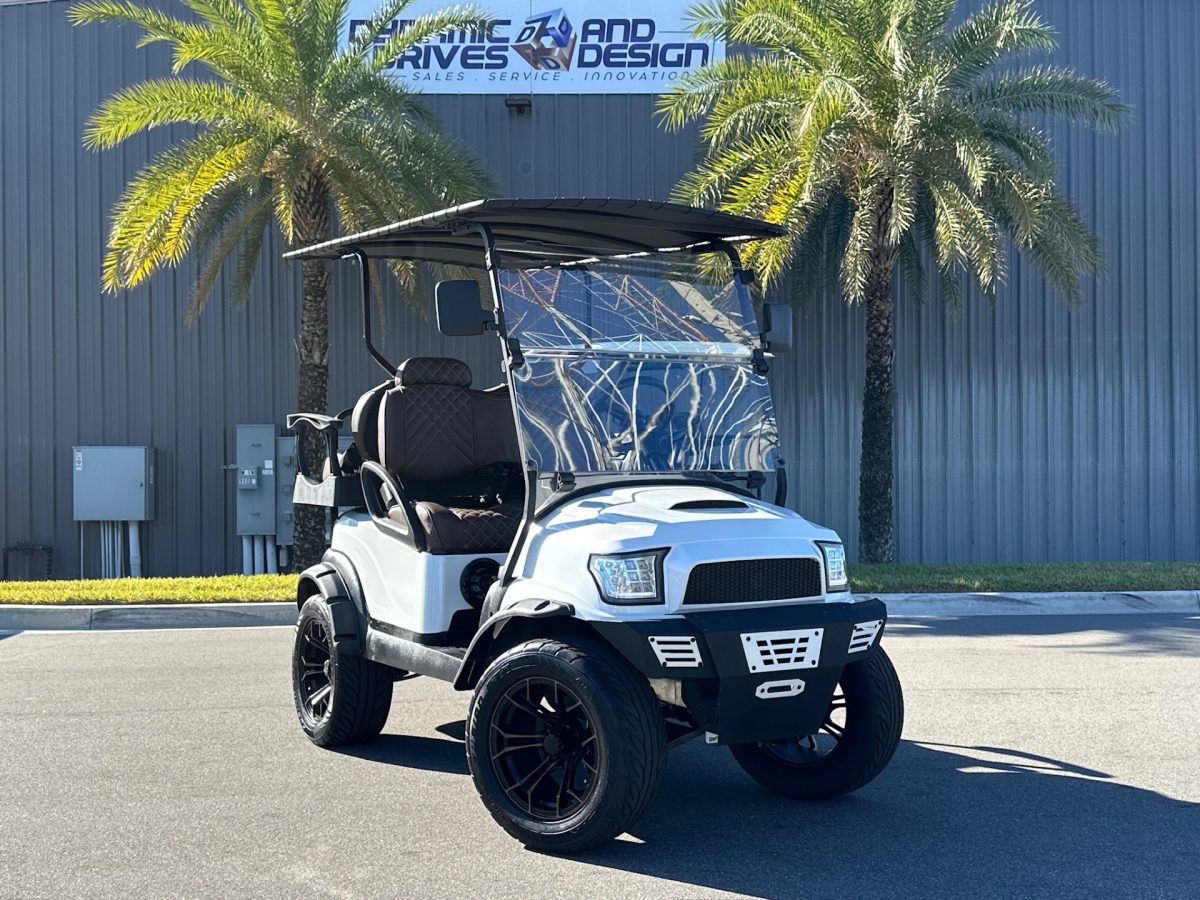 2021 Club Car Tempo Custom Pearl White Street Legal Loaded