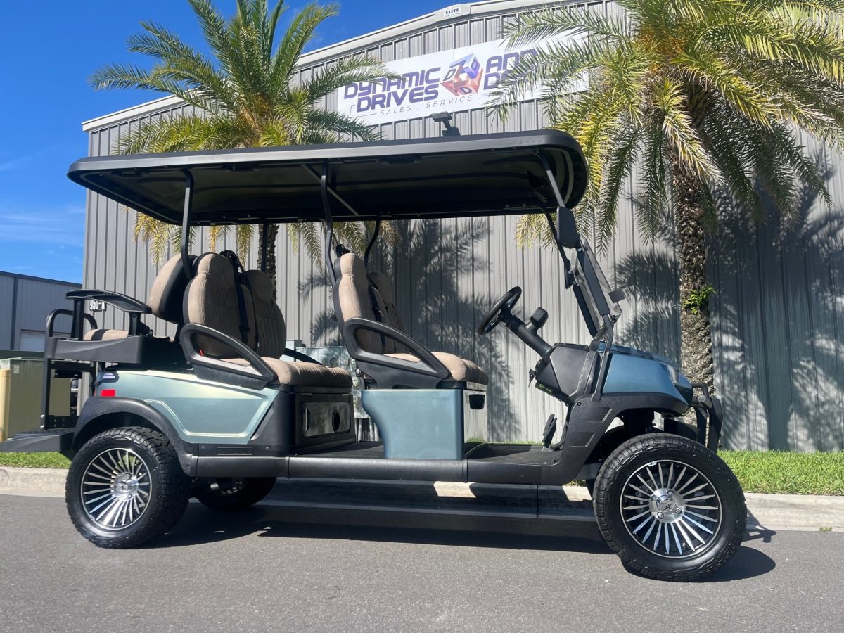 2025 Atlas 6 Passenger Lifted LSV Street Legal Titanium Green w/Pebble 210ah Li