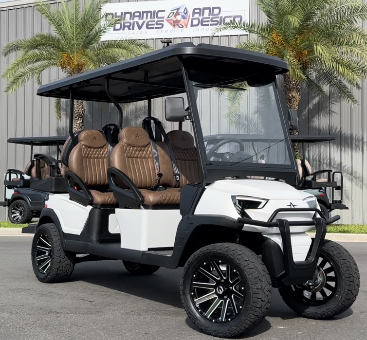 2025 Atlas Cart 6 Passenger, Street Legal, White, 210Ah Lithium Batteries