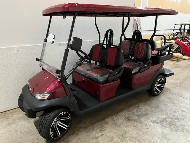 2022 Excar Burgundy limo cart