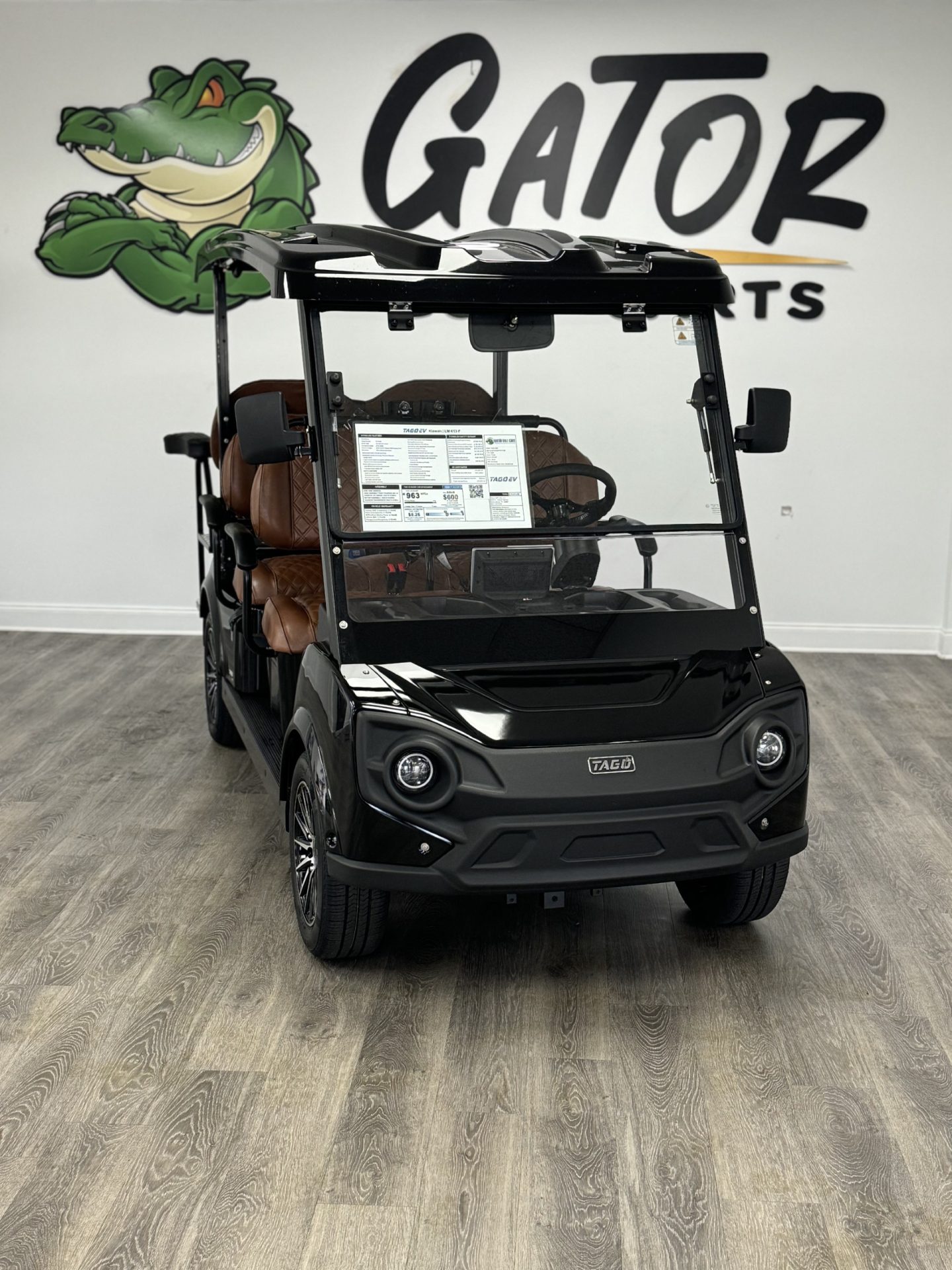 NEW 2025 TAGO-EV-KIAWAH-9 PASSENGER STREET LEGAL-BLACK-BEIGE INTERIOR