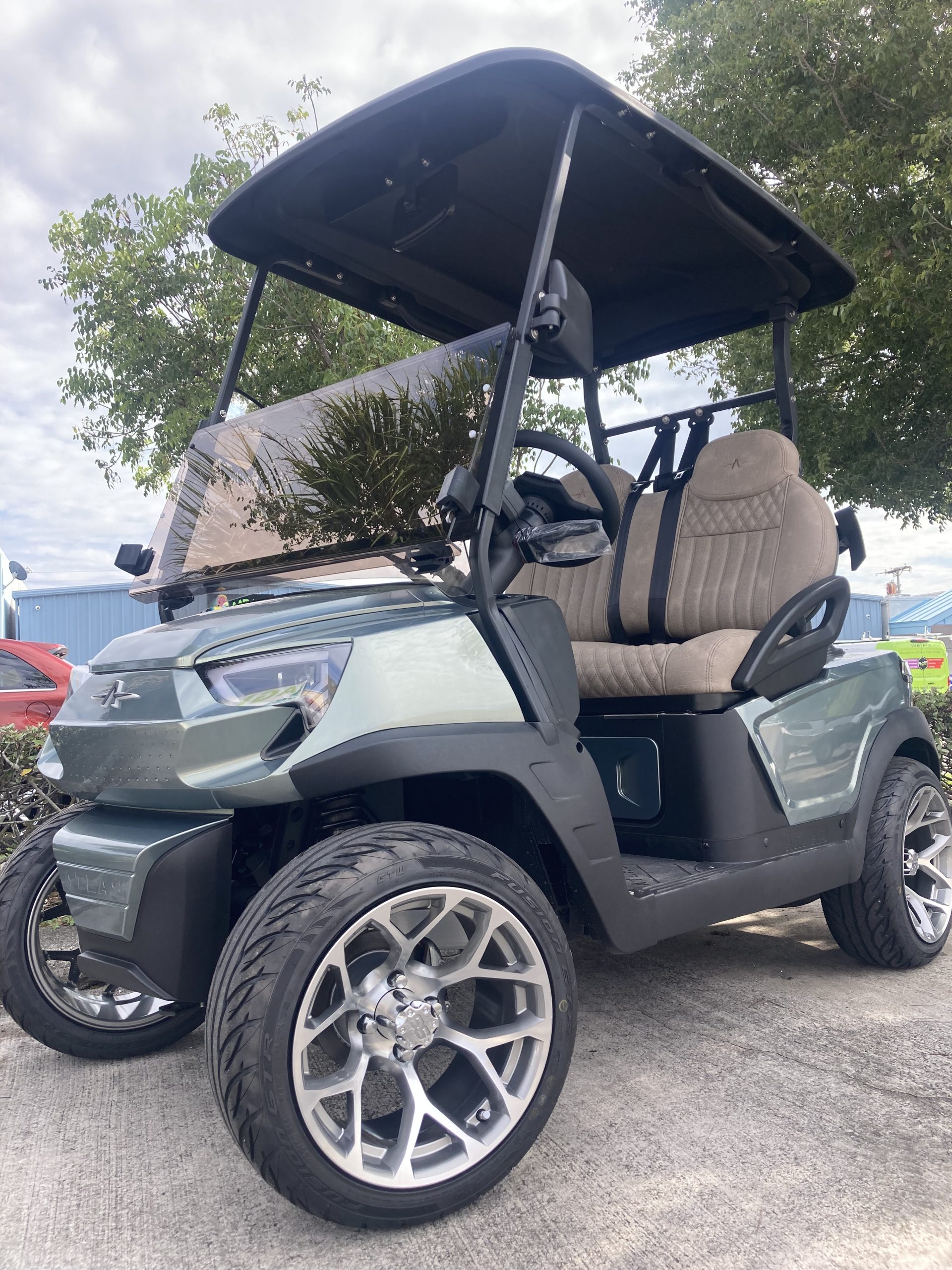 2024 Titanium Green Atlas Carts 2 Seater
