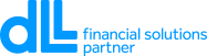Blue logo with financing theme