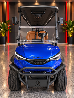 DACH APOLLO GEN2 LITHIUM GOLF CART (4) FACING FORWARD (BLUE - COLOR)