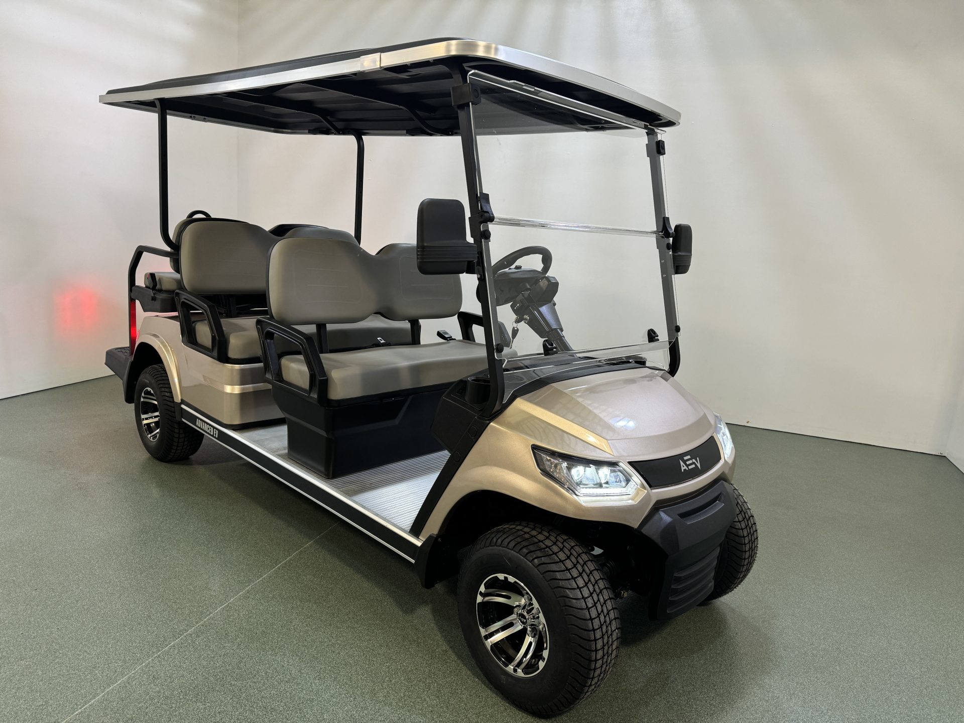 Advanced EV Advent Click 6N Champagne 6 Passenger Golf Cart (2)